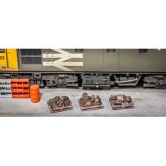 Pallets With Axleboxes - TT:120 Scale (Pack of 6)