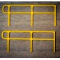 Key Clamp Safety Railing Ends - OO Gauge - Yellow/Silver (Pack of 4)