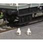 Detailed BR (Midland Region) Oil Type Headlamps (kit L11) - WITH CRYSTALS - O Gauge  (Pack of 6)