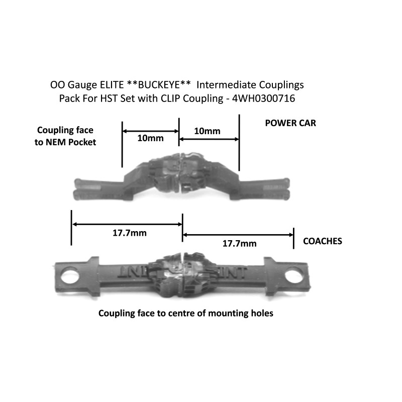 Hunt Couplings ELITE **BUCKEYE** Pack For HST Set With CLIP