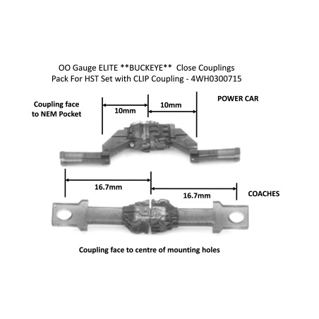 Hunt Magnetic Couplings ELITE **BUCKEYE** - Pack For HST Set With CLIP ...