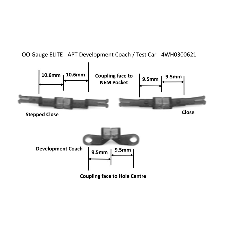 Hunt Couplings ELITE Coupling Pack For Hornby APT