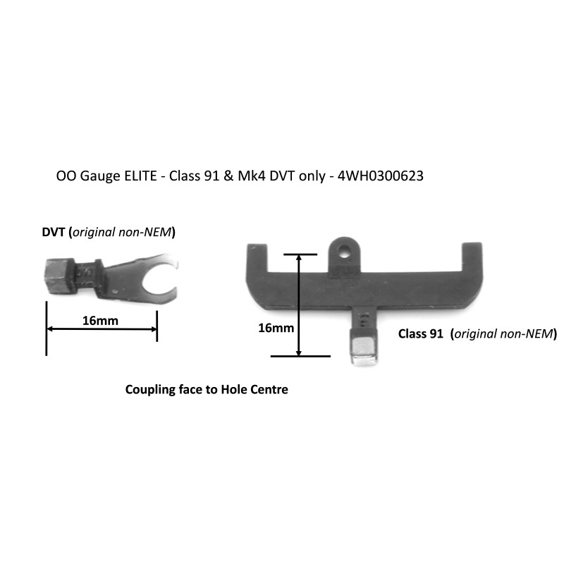 Hunt Couplings ELITE Class 91 & Mk4 DVT Coupling (Original