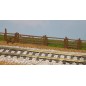 Wooden Gates (2) and Stile - Brown - TT:120 Scale