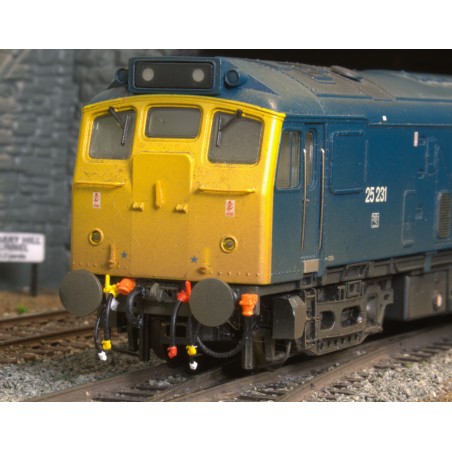 Detailed Pipes and Cables for a Class 25 Locomotive - OO Gauge