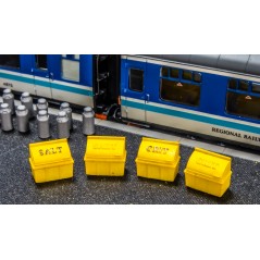 Salt / Grit Bins for Station Platforms - OO Gauge (Pack of 4)