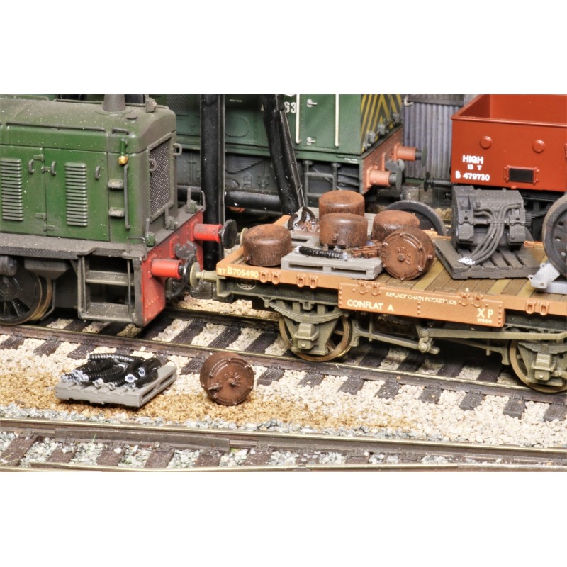 Vacuum Brake Cylinders - OO Gauge (Pack of 6)