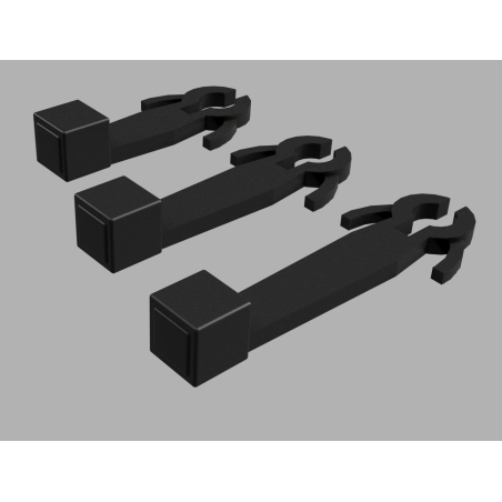 Hunt Magnetic Couplings Mixture Pack For Roco/Rivarossi - 9 Pairs - Mixture Of 3 Lengths - HO Scale