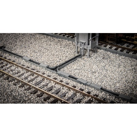 Concrete Cable Trunking Open Trough Pack - OO Gauge (Pack Of 13)