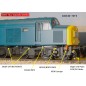 Detailed Pipes, Cables, Steam Pipes and Lifting Brackets for a Class 40 Locomotive - OO Gauge (SET 5)