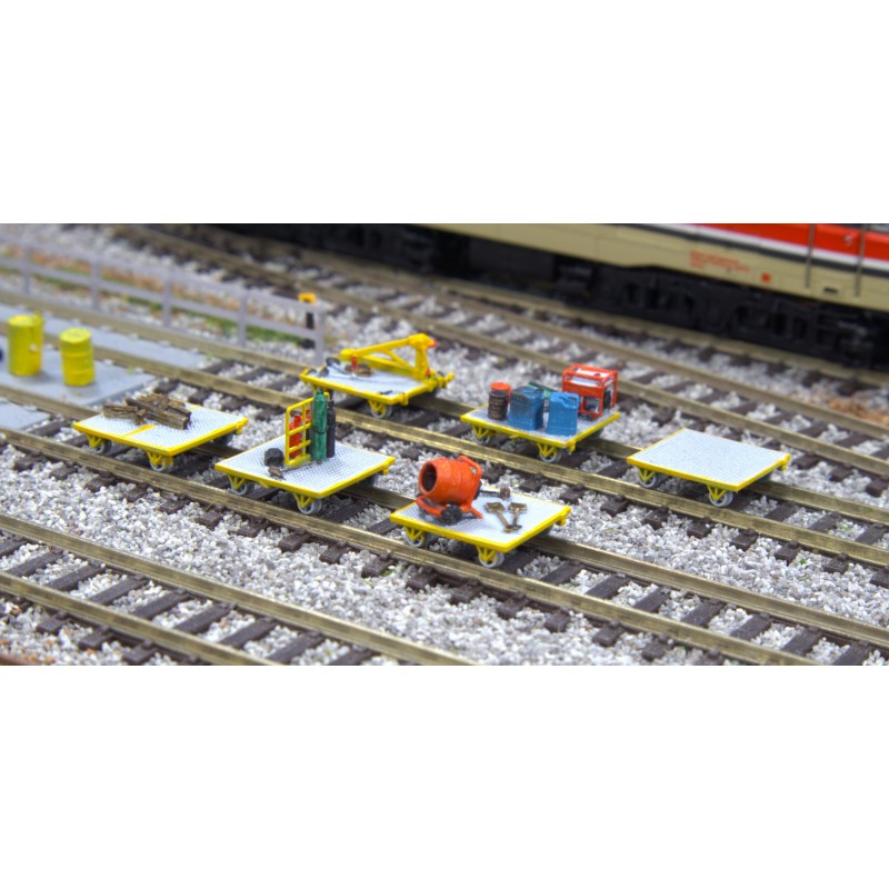 Engineers Trolleys - TT:120 Scale (Pack of 6)