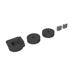Magnetic Pile Driven Style Base kit for SERIES 2 - Two Track Cantilever OHLE - OO Gauge (SET E4-9)