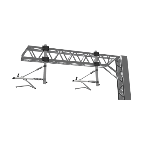 Registration Arms (x2) for SERIES 2 - Two Track Cantilever OHLE - LEFT HAND - OO Gauge (SET E4-4)