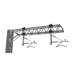 Registration Arms (x2) for SERIES 2 - Two Track Cantilever OHLE - RIGHT HAND - OO Gauge (SET E4-5)