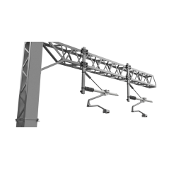 MAGNETIC Registration Arms (x2) for SERIES 2 - Two Track Cantilever OHLE - RIGHT HAND - OO Gauge (SET E4-7)