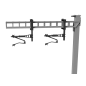 MAGNETIC Registration Arms for SERIES 1 Twin Track Cantilever OHLE - LEFT HAND x 2 - OO Gauge (SET E2-12)