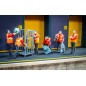 West Hill Wagon Works Team - Royal Mail - Pack of 6 Pre-Coloured Figures (OO Gauge)