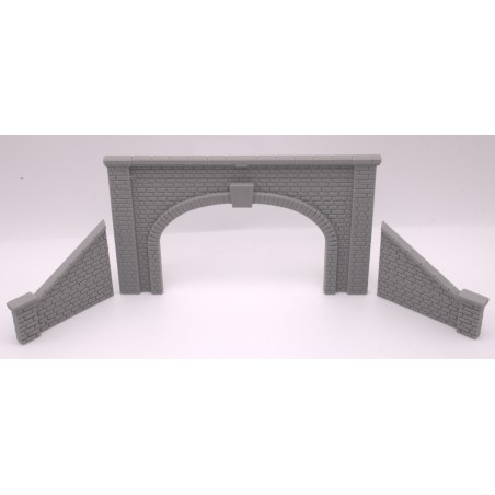 Tunnel Portal kit - Double Track with Side Walls  - N Gauge
