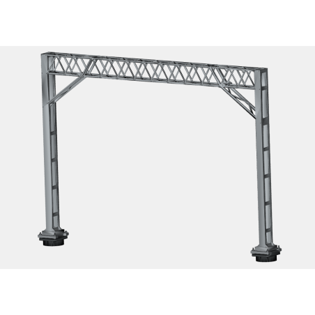 1500v DC OHLE Lattice Type Structure Kit - 2 Masts with 2-Track 130mm Span (SET E7-1)