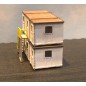 Portable Modular Stackable Buildings - Pack of 2 with Access Steps (N Gauge)