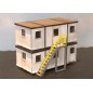 Portable Modular Stackable Buildings - Pack of 2 with Access Steps (N Gauge)