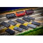 Wagon Coal Loads for Peco N Gauge 5 and 7-Plank Open Wagons - Pack of 5 (with height spacers)