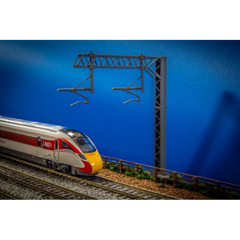 N-Gauge OHLE - SERIES 2 - Two Track Cantilever Mast (59mm Arm) Kit - (SET E10-1)