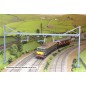 1500v DC OHLE I Beam Type Structure Kit - 2 Top Braced Long Masts with Beam for 3-Track 230mm Span (SET E6-5)