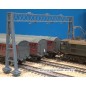 1500v DC OHLE A-Frame Type Structure Kit - 2 Masts with Tall 3-Track 180mm Span (SET E8-3)