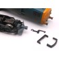 Hunt Magnetic Couplings ELITE - Close Couplings with Ploughs for ONE Hornby Class 37/47 with Moulded Couplings - OO Gauge (MC6)