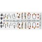 Detailed Pipes and Cables for a Class 73 Locomotive - OO Gauge (SET 25)