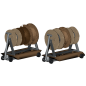 Cable Drums on Trolley - OO Gauge (Pack of 2)