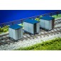 Small Concrete Lineside Huts - TT:120 Scale (Pack of 3)