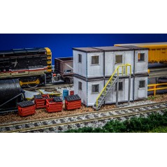 Portable Modular Stackable Buildings - Pack of 2 with Access Steps (TT:120 Sale)