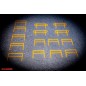 Key Clamp Safety Railing Short Sections - OO Gauge - Yellow/Silver (Pack of 15) Key Clamp Safety Railing Short Sections - OO Gauge - Yellow/Silver (Pack of 15)