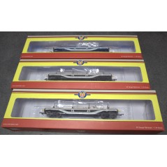 BARGAIN - Set of 3 Oxford Rail Warwell A - British Steel Corporation Wagons Code OR76WW003 (3 Wagons - OO Gauge)