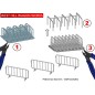 Pedestrian Safety Barriers - OO Gauge (8 Pieces)