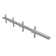 GRC Cable Trunking Raised Straight Sections - N Gauge (Pack of 4)