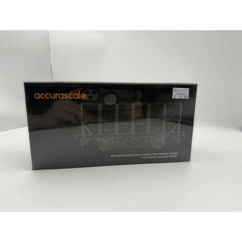 Accurascale O Gauge HOP/HUO Coal Hopper Wagon Grey