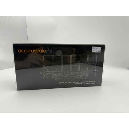 Accurascale O Gauge HOP/HUO Coal Hopper Wagon Grey