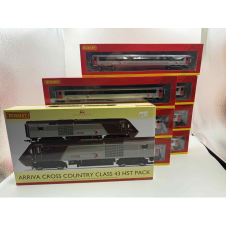 Hornby Arriva Cross Country HST Set With 7 Coaches - DCC Fitted