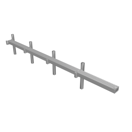 GRC Cable Trunking Raised Straight Sections - OO Gauge (Pack of 4)