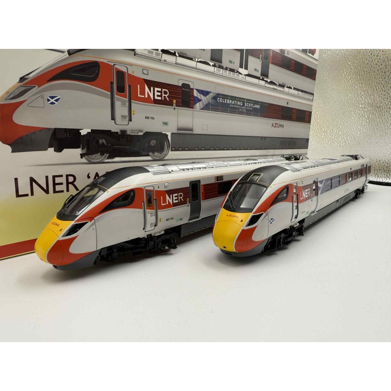 鉄道模型 R3827 LNER, Hitachi Class 800/1 Hornby R3827 OO LNER Hitachi 800/1 Azuma Passenger Car Set
