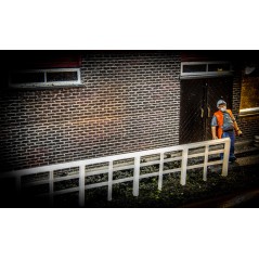 White Wooden Lineside Fencing OO Gauge (Pack of 3 sections)