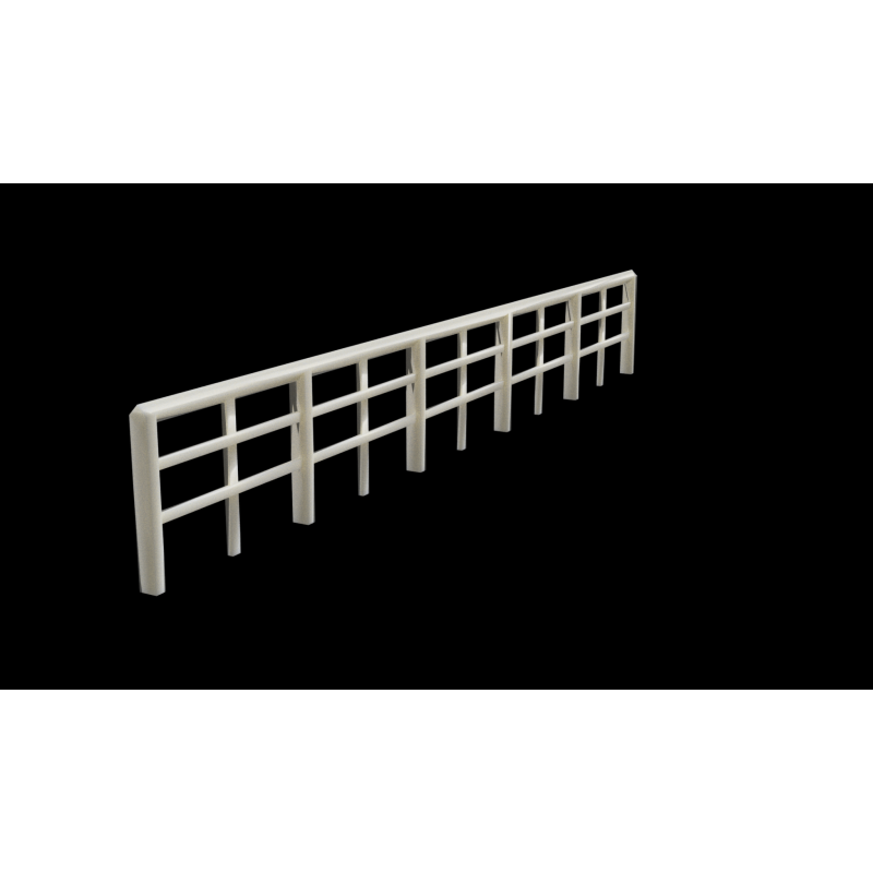 Wood Lineside Fencing (White) Wood Lineside Fencing (White)