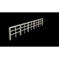 White Wooden Lineside Fencing OO Gauge (Pack of 3 sections)