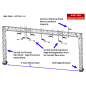 Mk1 OHLE Type B Structure Kit - 2 Lattice Masts with 4-Track 230mm Span (SET E16-12)