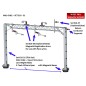 Mk1 OHLE Type D Structure Kit - 2 Low Masts with 2-Track 130mm Span (SET E16-31) Mk1 OHLE Type D Structure Kit - 2 Low Masts with 2-Track 130mm Span (SET E16-31)