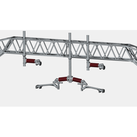 Mk1 OHLE Type E Registration Arm and Catenary Wire Supports Kit for Type E Viaduct Structures (SET E16-56)