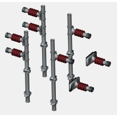Mk1 OHLE Type A Return Conductor Supports for Type A,B,C & E Structures (SET E16-7)